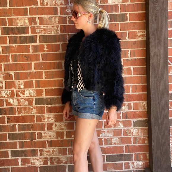 Sold Elsewhere::: Vintage Maribou Jacket 1990’s - Picture 11 of 15